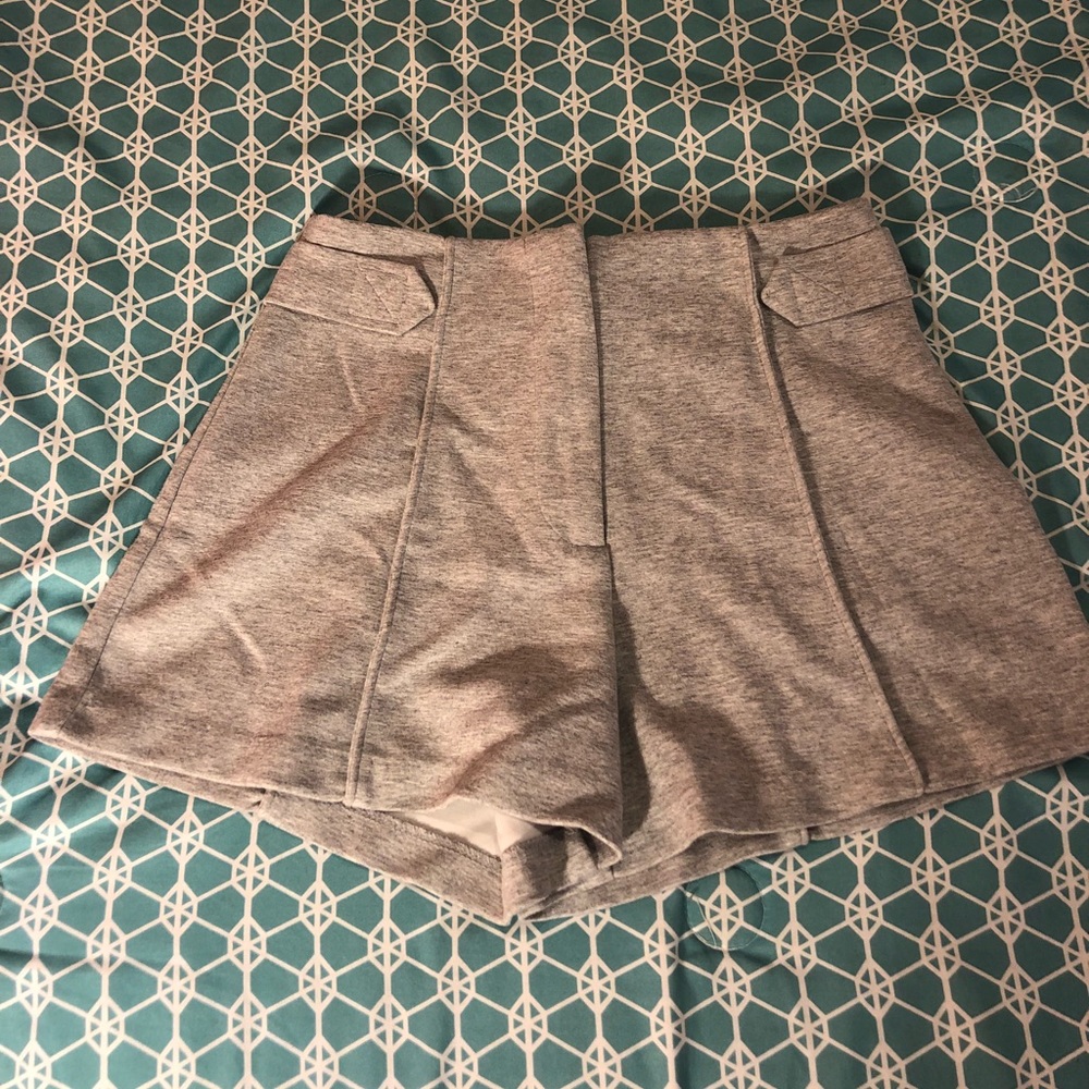 Light Grey Navy Style Shorts